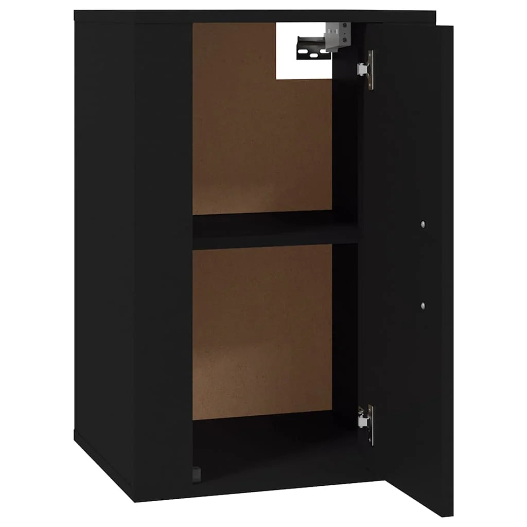 Mobile TV multimediale da parete mensola TV credenza mobile TV sala da pranzo soggiorno camera da letto 2 pezzi 40 x 34,5 x 60 cm nero 02_0028914