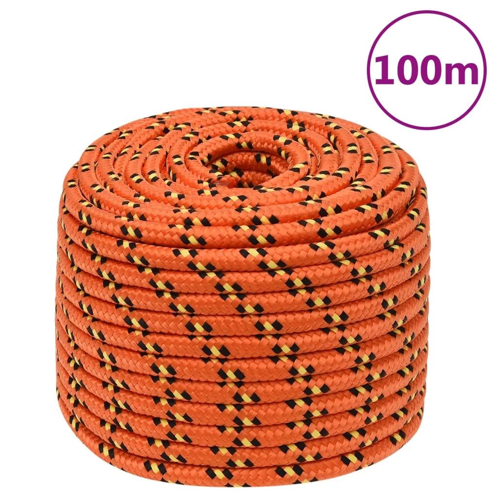 Corda Nautica Arancione 12 mm 100 m in Polipropilene