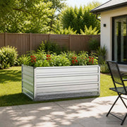 Letto rialzato da giardino Argento 100 x 80 x 55 cm 8006390
