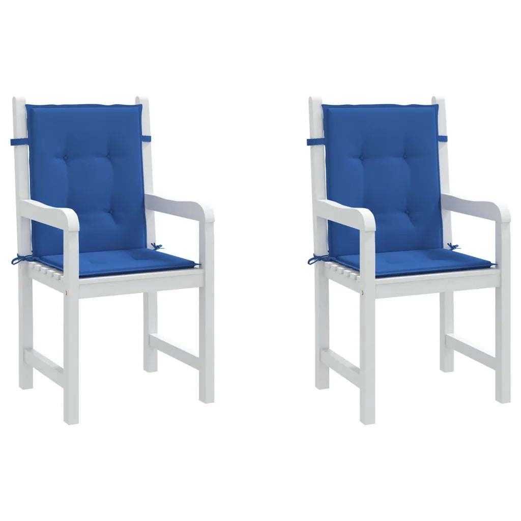 Cuscini per Sedia 2 pz | Cuscini per sedie Blu Reale 100x50x3 cm in Tessuto Oxford