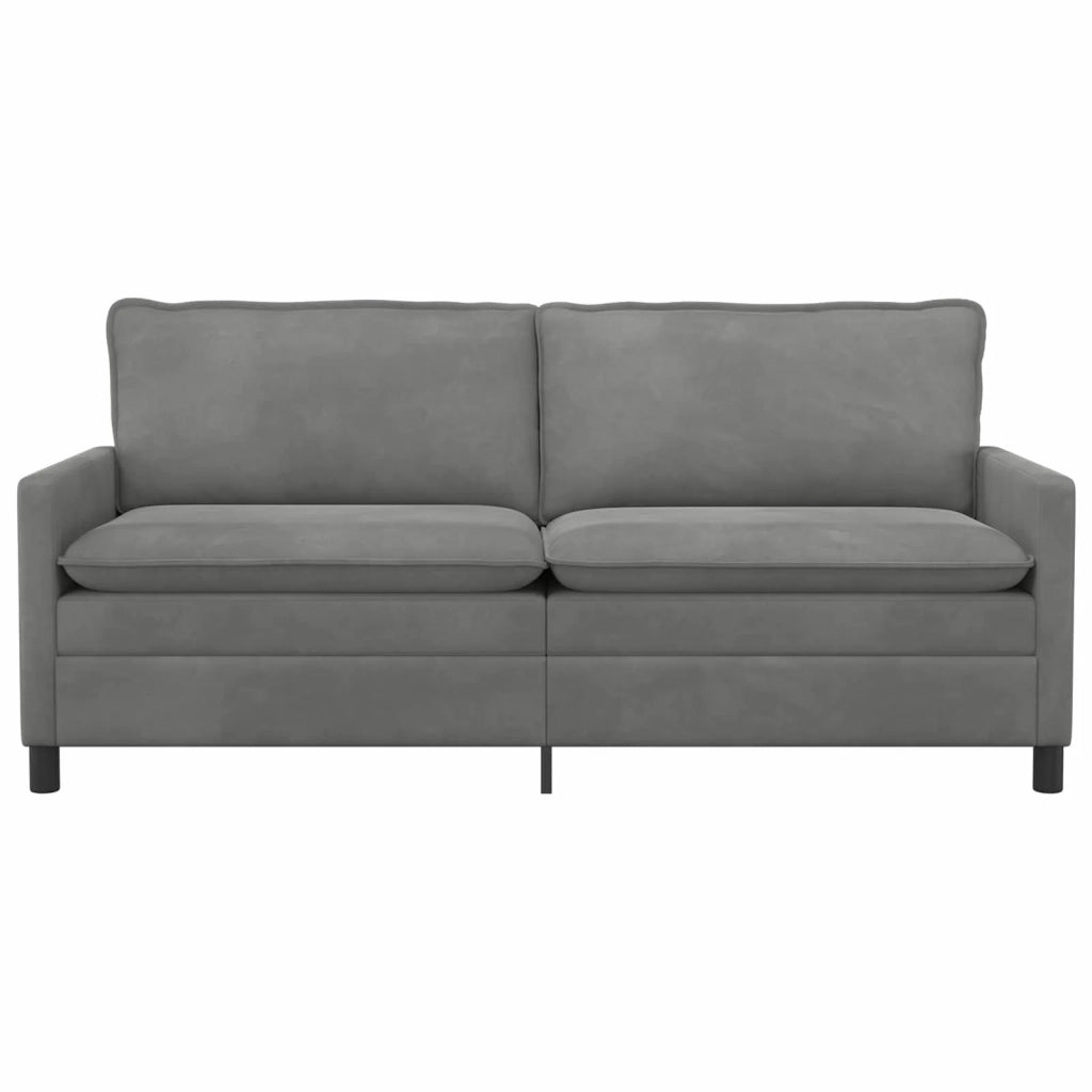 Divano Grigio Scuro 196 x 81 x 87,5 cm Velluto 42028882