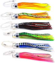 Attrezzo per pesca al trollaggio 6 pezzi - resistente all'acqua salata - equipaggiato per pesca di tonno/delfino/merluzzo - lunghezza 17cm