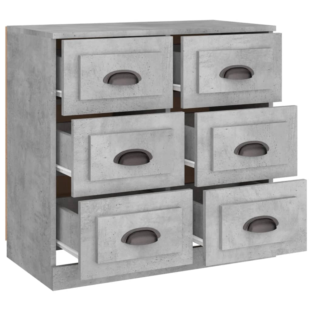 Buffet credenza cassettiera mobiletto mobile contenitore organizer per cucina soggiorno salotto 70 x 35,5 x 67,5 cm legno ingegnerizzato grigio 02_0032083