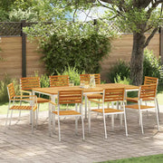 Sedia da Giardino 8 pcs Olio Naturale Legno di Acacia Massello 3334848