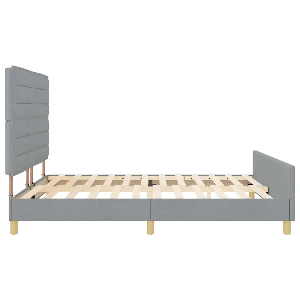 Struttura del letto Grigio chiaro 180 x 200 cm Tessuto 3344669