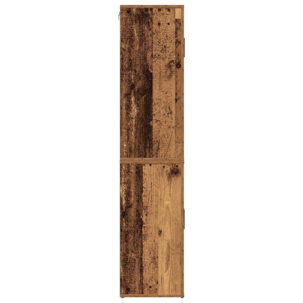 Highboard Legno Vecchio 80x33x150 cm Legno Ingegnerizzato