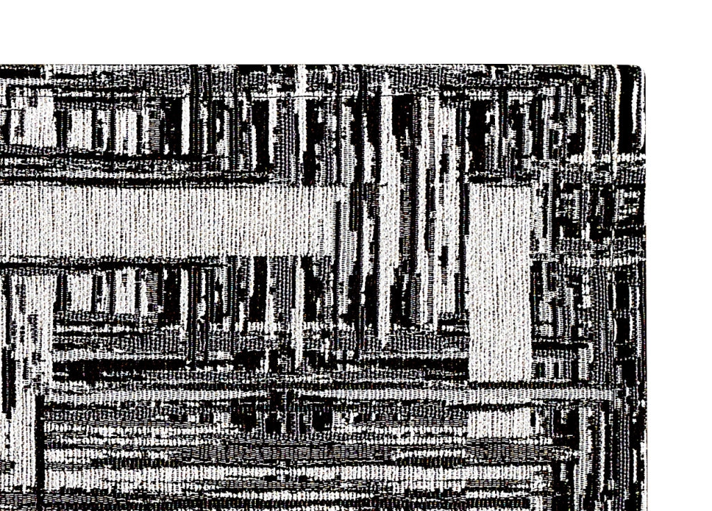 Tappeto Arredo Salotto Antiscivolo Scendiletto Camera Dis. Bangkok By Suardi - 115x175 - Nero