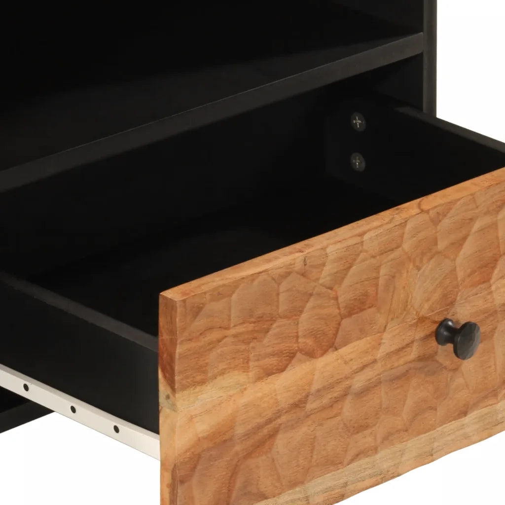 Mobile Porta TV 80x33x46 cm in Legno Massello di Acacia 356872