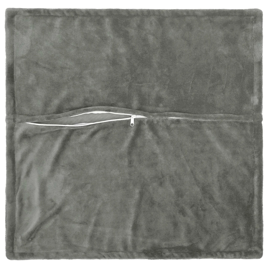 Federa 2 pcs HOUTEN Grigio Scuro 55 x 55 cm Flanella 920587