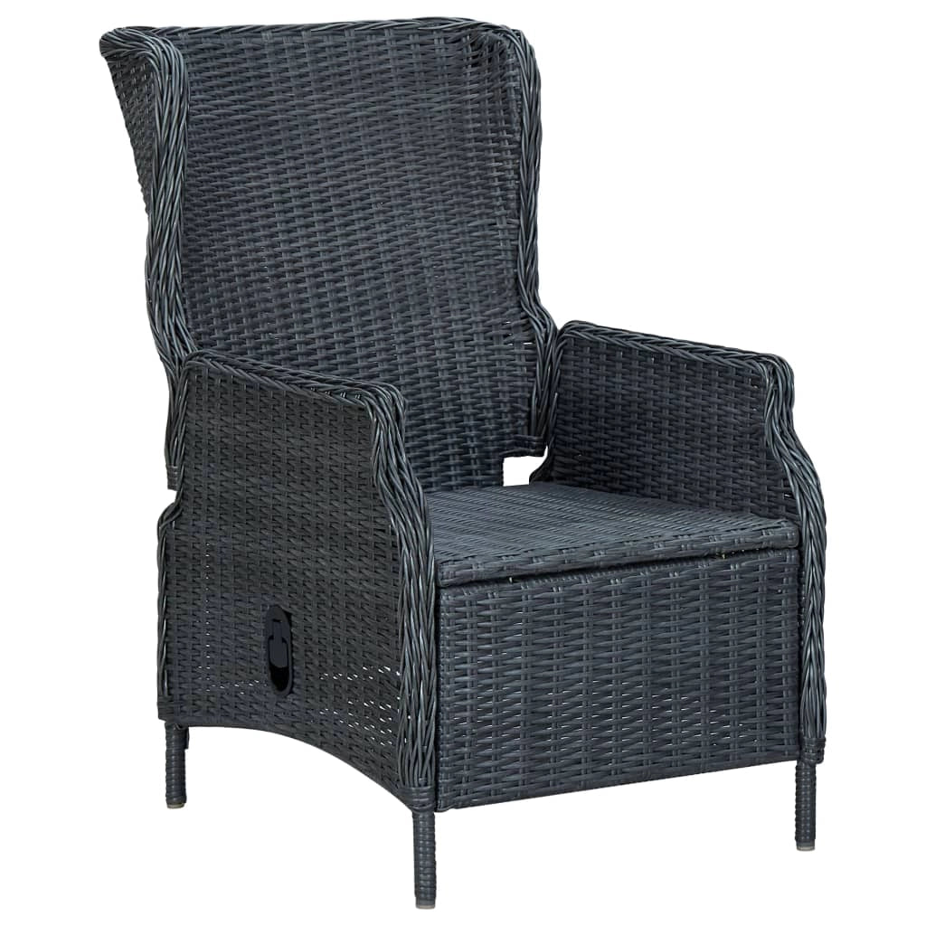 Set da pranzo da giardino per esterni 3 pezzi mobili grigio scuro 02_0013633