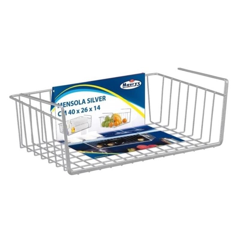 MAURY'S MENSOLA SOTTO PENSILE SILVER 40 X 26 X 14 CM