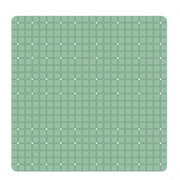 Trade Shop - Tappeto Tappetino Verde Pvc Antiscivolo Per Vasca Bagno Doccia Quadrato 52x52cm 79764 -