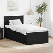 Struttura del letto Nero 120 x 200 cm Legno multistrato 3408607