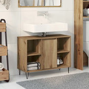 Mobile da Bagno con porta Rovere artigianale 80 x 33 x 60 cm 873893