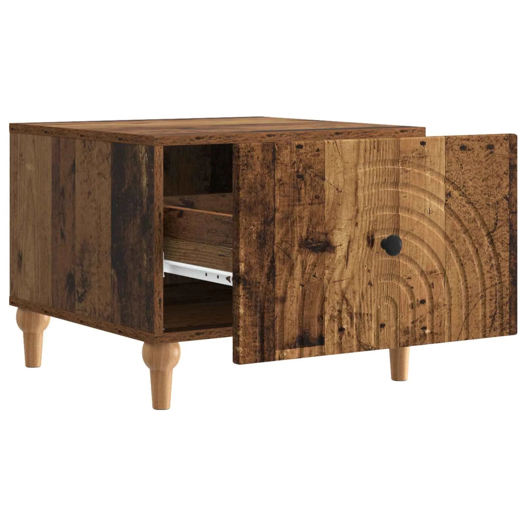 Tavolino da salotto con cassetto Legno antico 49 x 50 x 40 cm