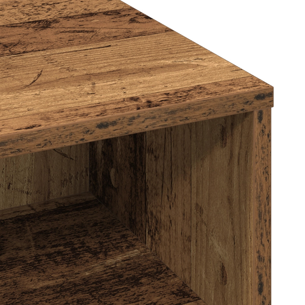 Tavolino da caffÃ¨ in legno antico 60x60x30 cm in legno ingegnerizzato