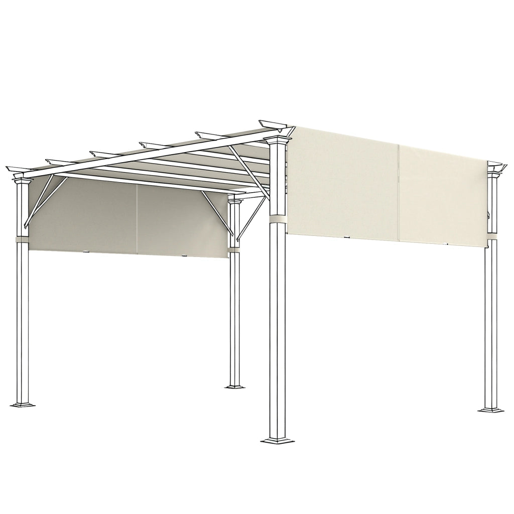 Tenda da sole per pergola ¨C zephmum ¨C crema 3x3m