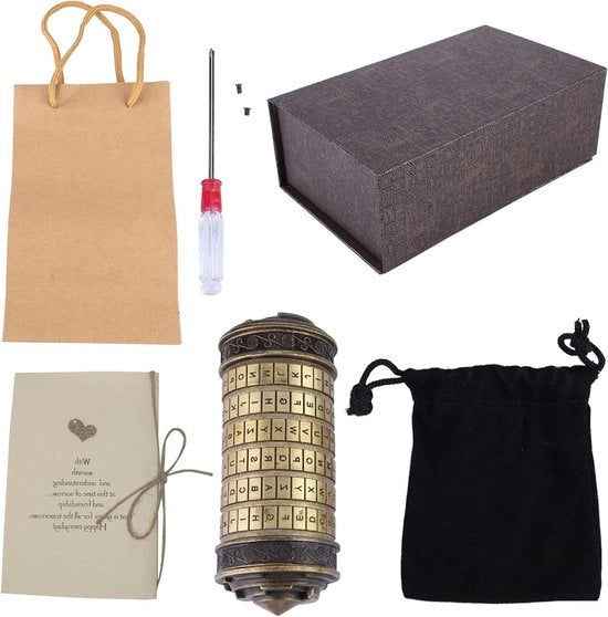 Chiave a Sfere con Codice Segreto - Regalo Romantico Classico - Amore Per Sempre - Ideale per San Valentino