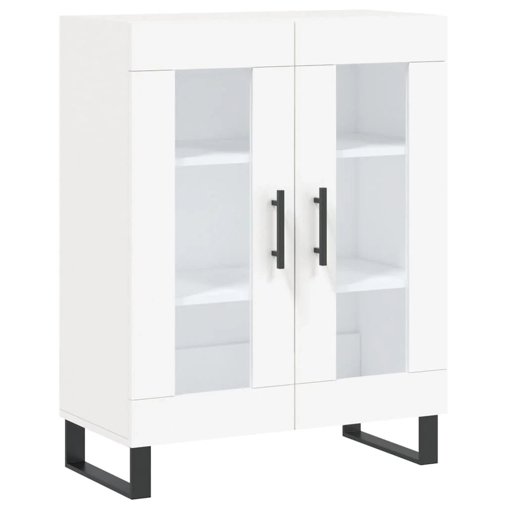 Buffet credenza cassettiera mobiletto mobile contenitore organizer cucina soggiorno salotto alto 69,5 x 34 x 180 cm legno ingegnerizzato bianco 02_0032549