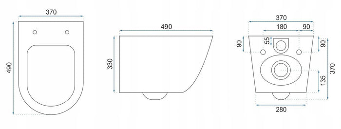 Vaso Wc Sospeso Rea Carlo Flat Brush Gold