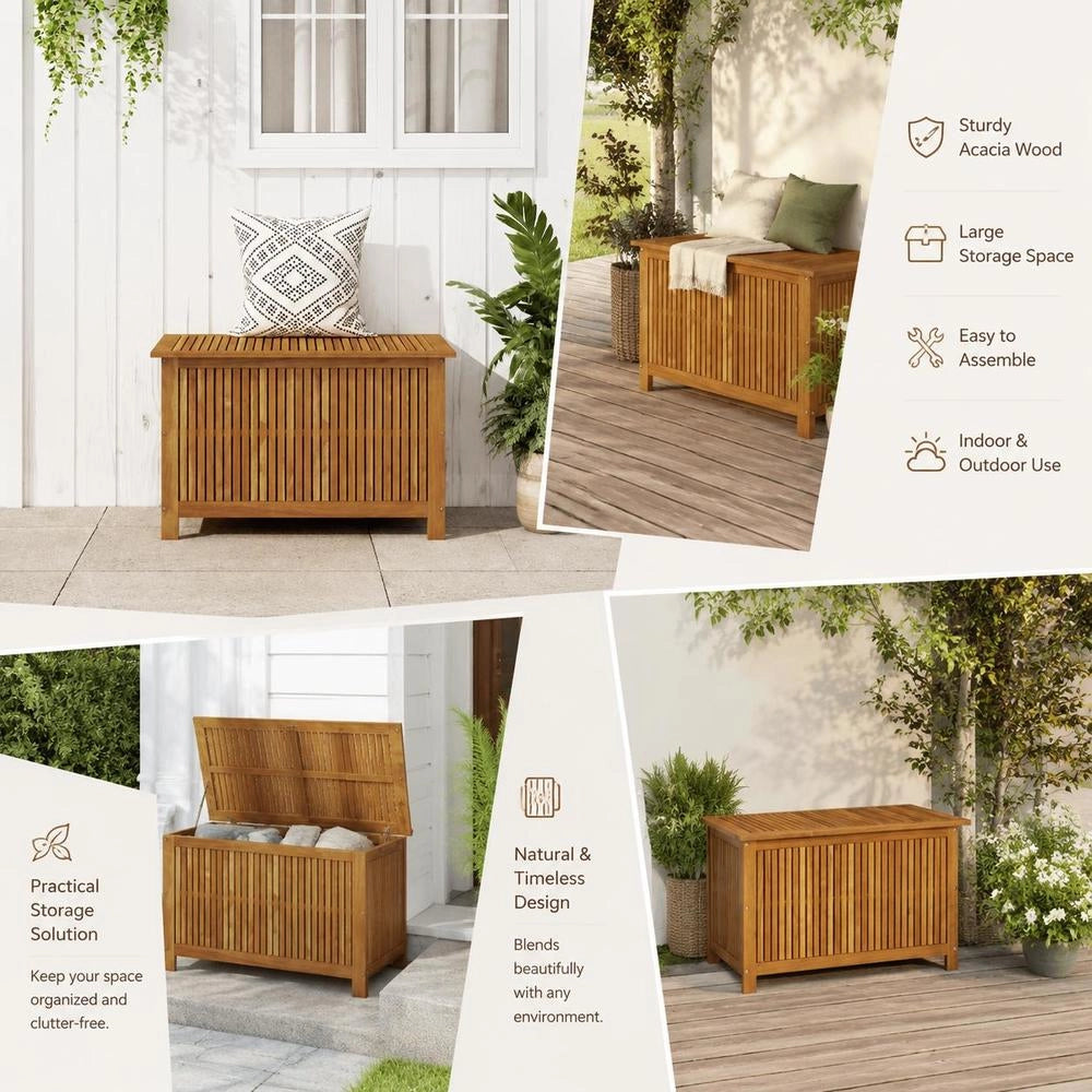 Garden Box 90x50x58 Cm Solid Acacia Wood