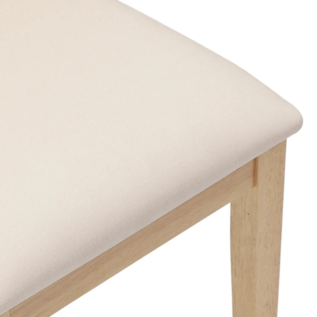 Sedie da Pranzo con Cuscini 2 pz in Legno Massello di Hevea 4102478