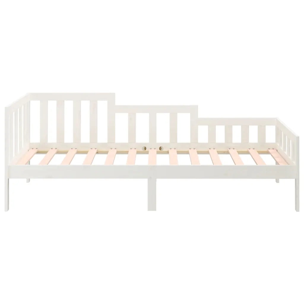 Dormeuse senza Materasso Bianca 90x200 cm Legno Massello Pino 820727