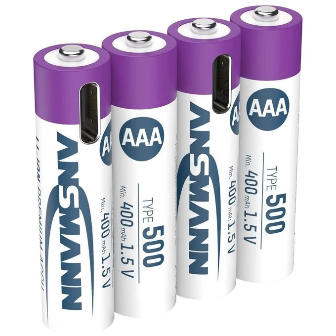 Ansmann 1311-0028 batteria per uso domestico Batteria ricaricabile Mini Stilo AAA Ioni di Litio