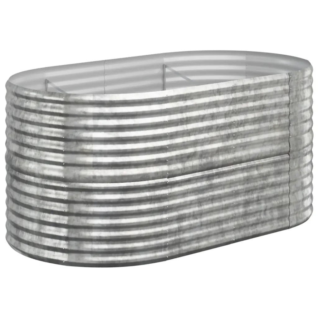 Letto Giardino Acciaio Zincato 152x80x68cm Argento 318952