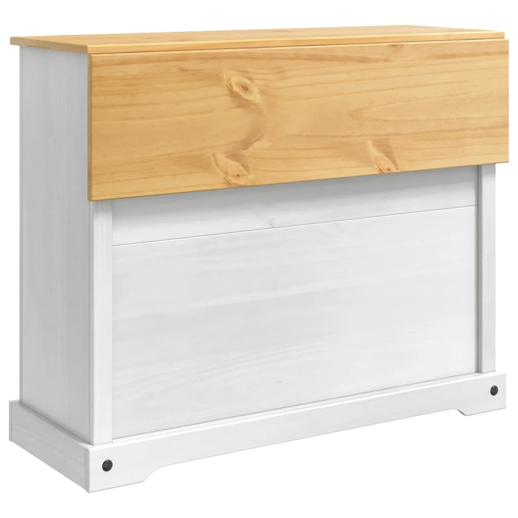 VidaXL Stoccaggio in cucina Bianco e Cera di Miele 112 x 70 x 91,5 cm 42033379