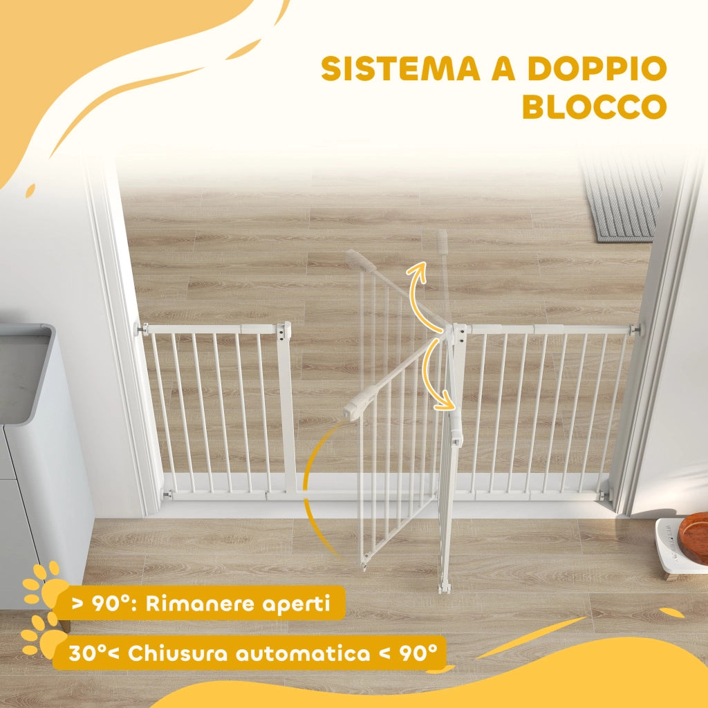 Cancellino per Cani Regolabile Bianco ¨C Minimal ¨C 74-148 cm