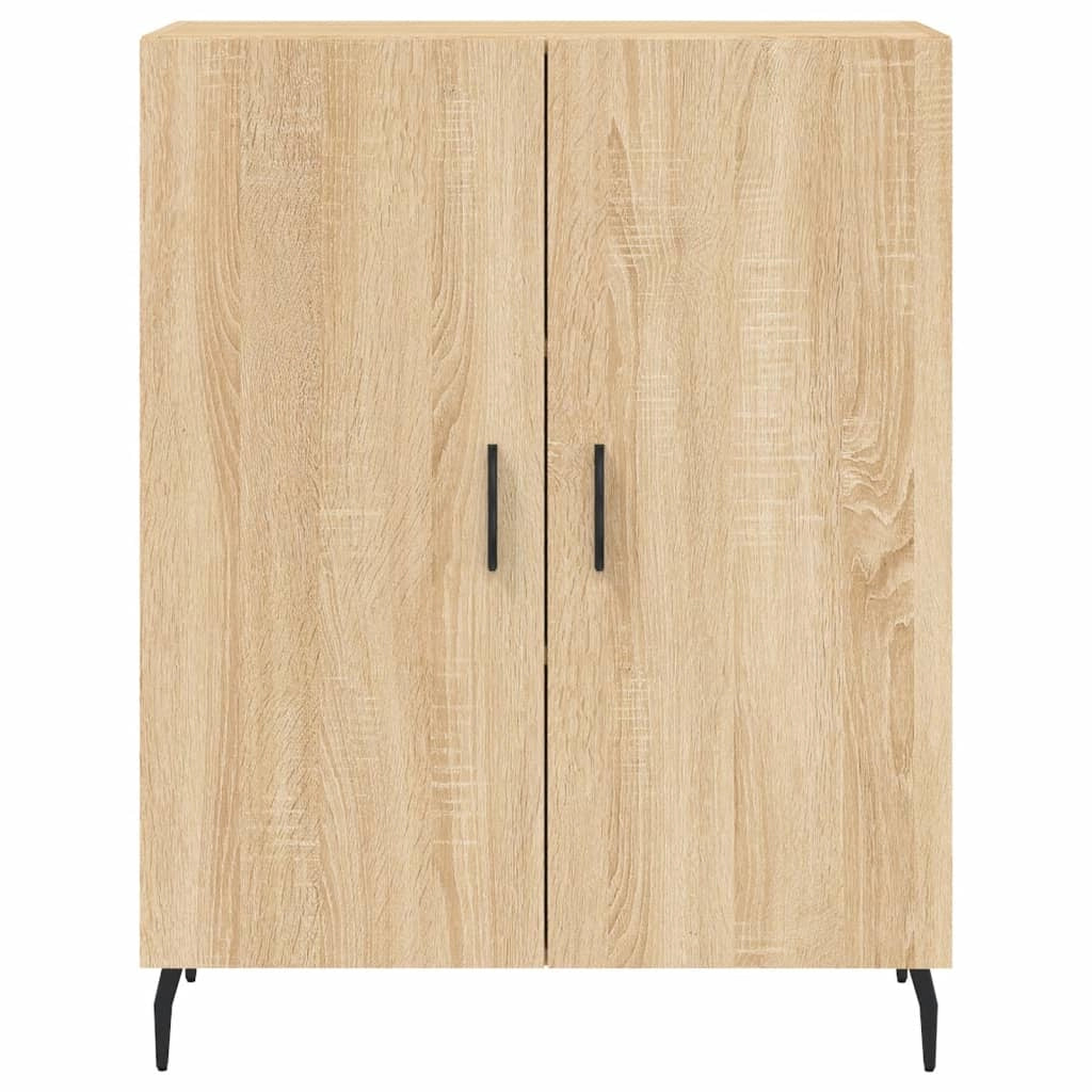 Buffet credenza cassettiera armadio mobile contenitore organizer cucina soggiorno salotto rovere Sonoma alto 69,5 x 34 x 180 cm legno ingegnerizzato marrone 02_0034115