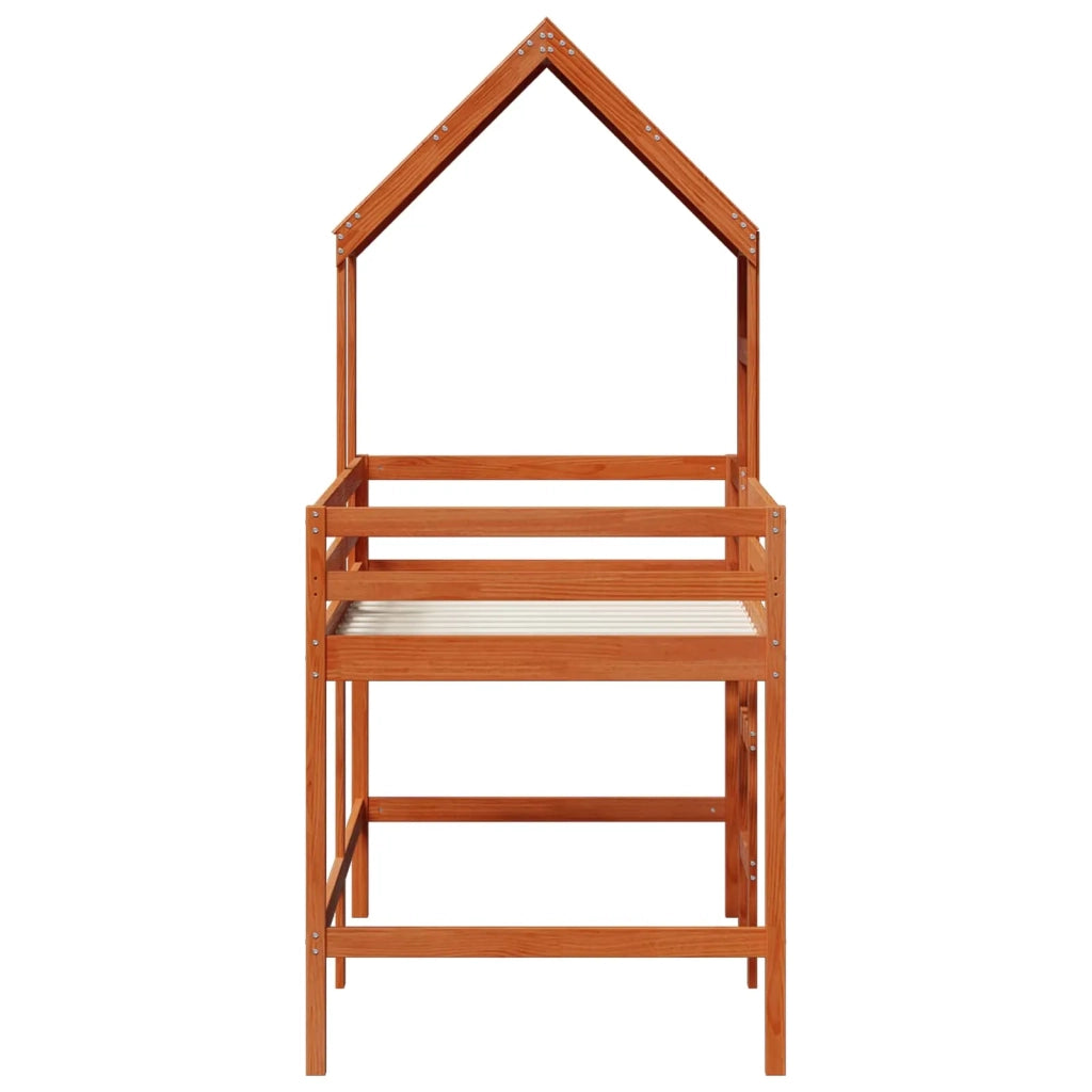 Struttura per letto soppalco Marrone Cera 90 x 190 cm 3422776