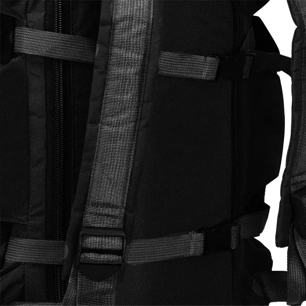 Borsone da Viaggio Stile Militare 3 in 1 45 L Nero 91390