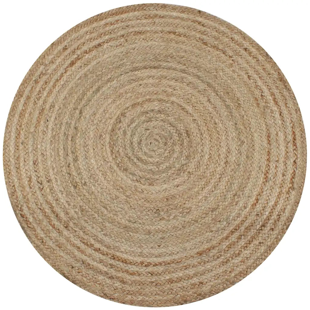 Tappeto in Juta Intrecciata 120 cm Rotondo 245337