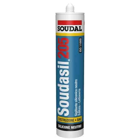 SIGILLANTE NEUTRO PER EDILIZIA 'SOUDASIL 205' SOUDAL 310 ml - Bronzo Testa di moro - SOUDAL