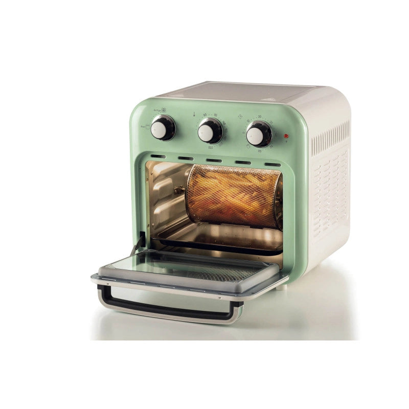 Friggitrice ad aria e forno Vintage 16L 1400W - Accessori inclusi - Verde