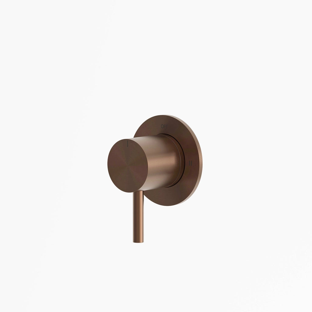 SINED Deviatore da muro in acciaio inox 316L oro rosa design funzionale per interni ed esterni installazione a parete modello Levante