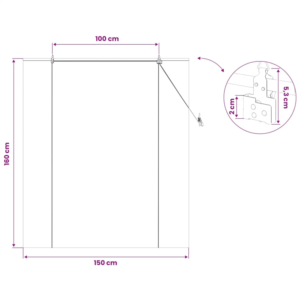 Tenda a rullo Marrone 150 x 160 cm Bambù 42039789