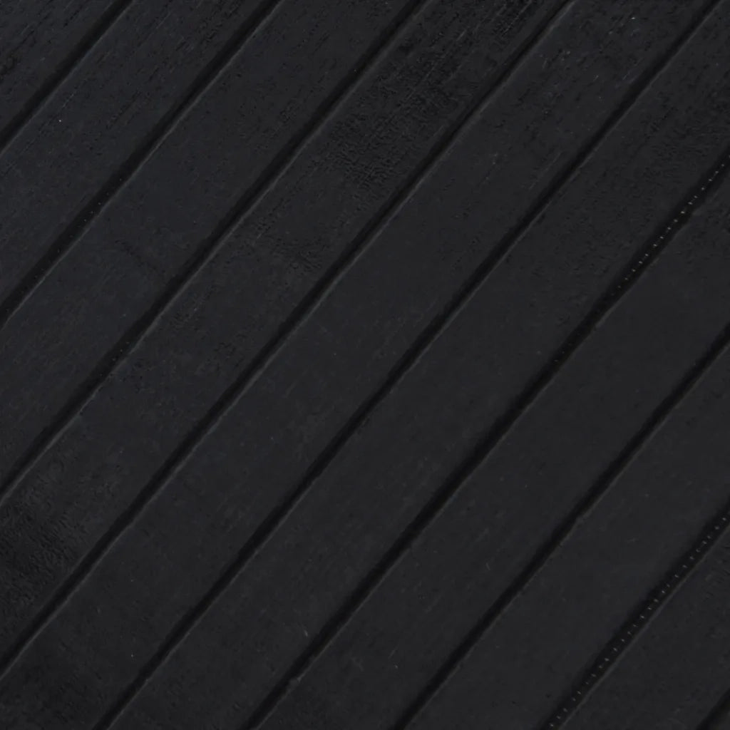 Tappeto Rettangolare Nero 80x200 cm in BambÃ¹