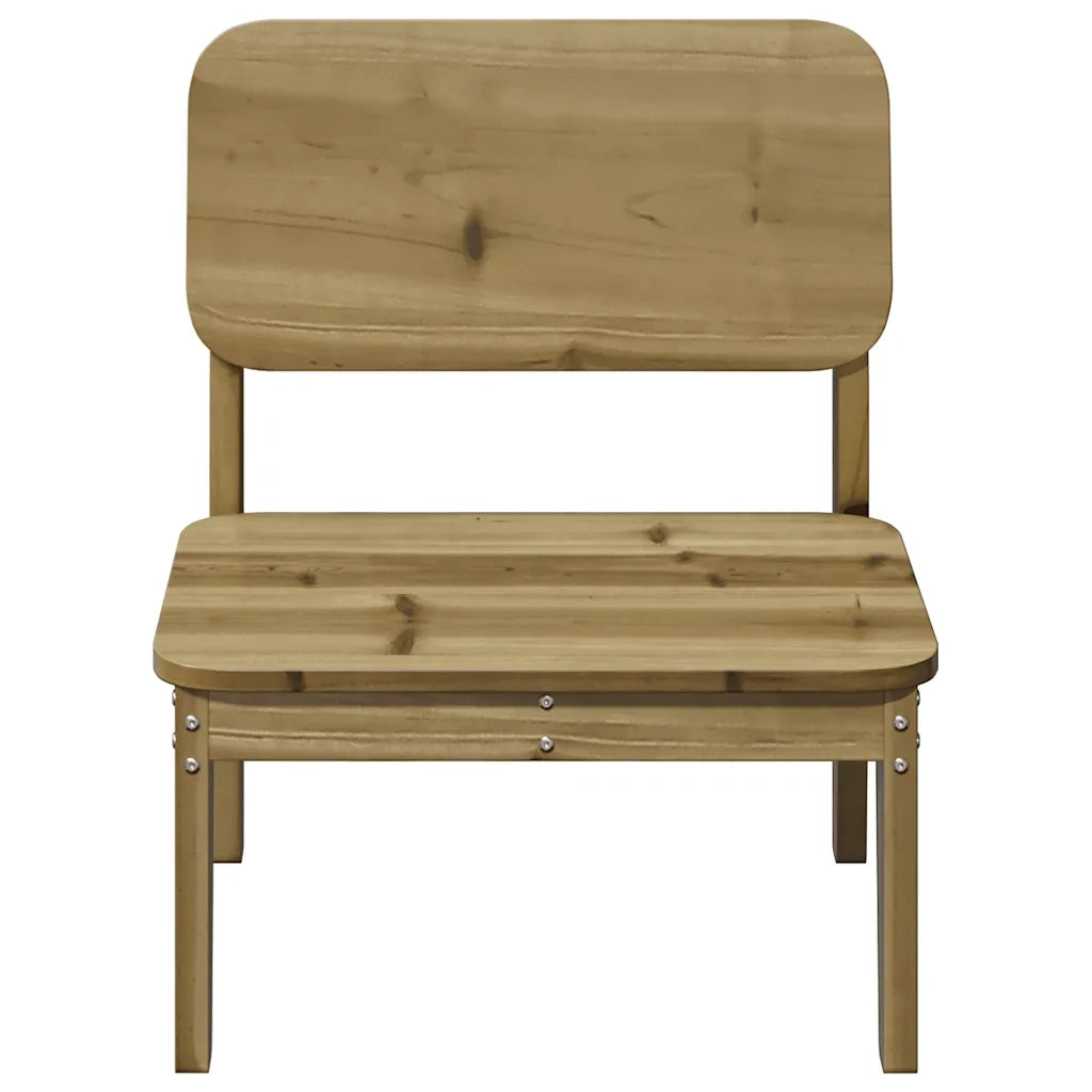 Sedia da Giardino 60x52,5x72 cm in Legno Impregnato di Pino