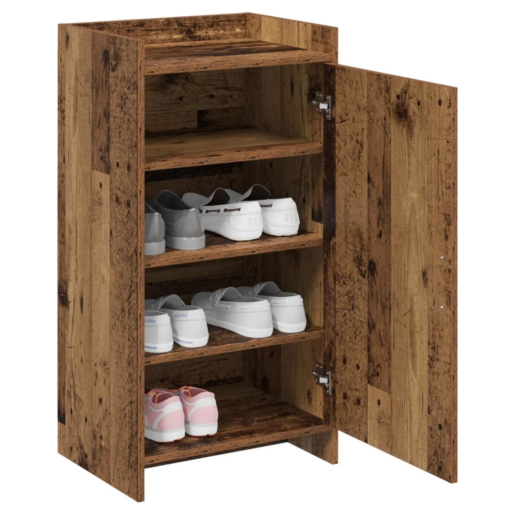 Mobile per scarpe con porta Legno antico 48 x 36 x 92 cm 8011337