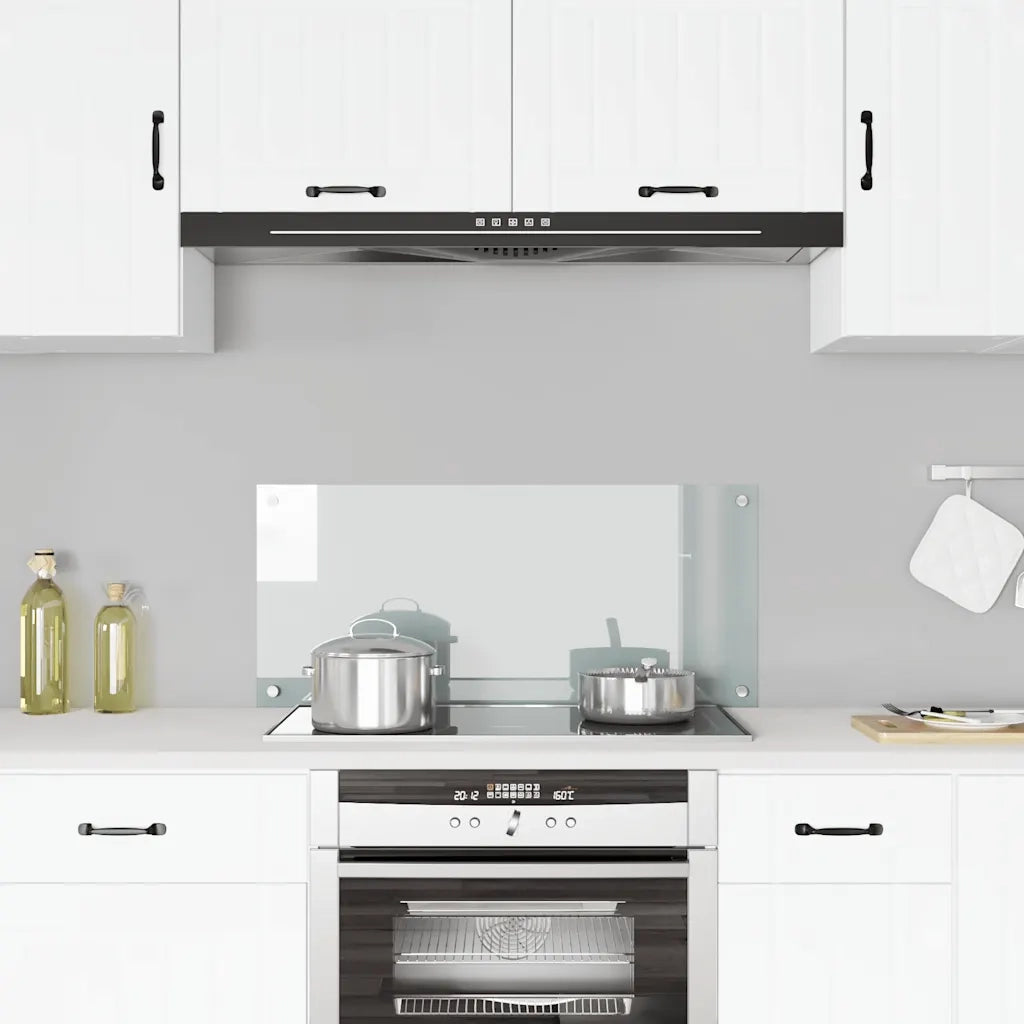 Paraschizzi per Cucina Trasparente 90x40 cm in Vetro Temperato 249472
