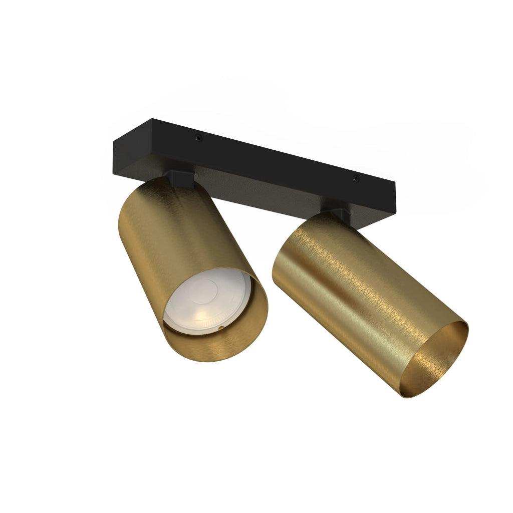 Faretto soffitto/parete Nowodvorski Mono 7782 2xGU10 nero ottone