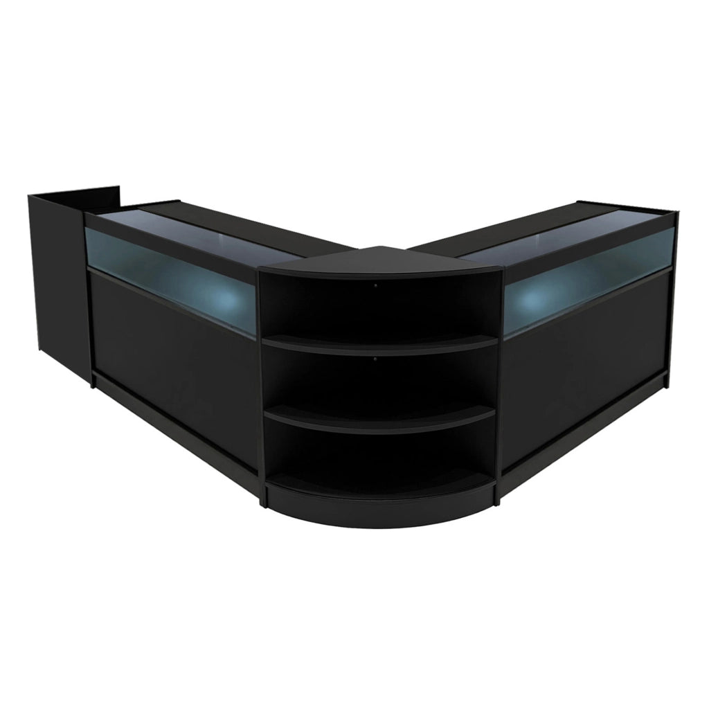 Set Banconi Neri LED Sagittarius B1200 LM60 TB60 Vetrina con Serratura