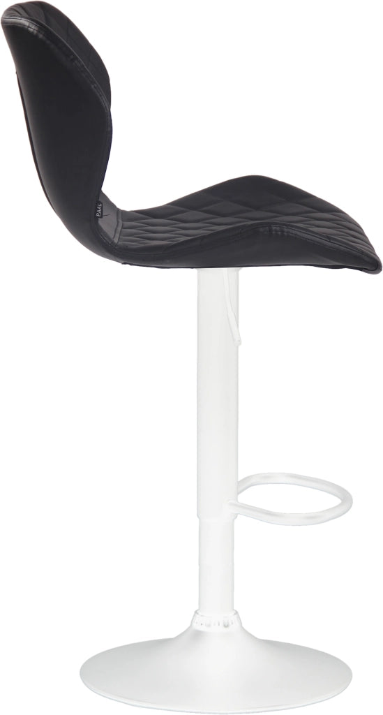 Set 2 sgabelli bar Cork in similpelle nero,bianco