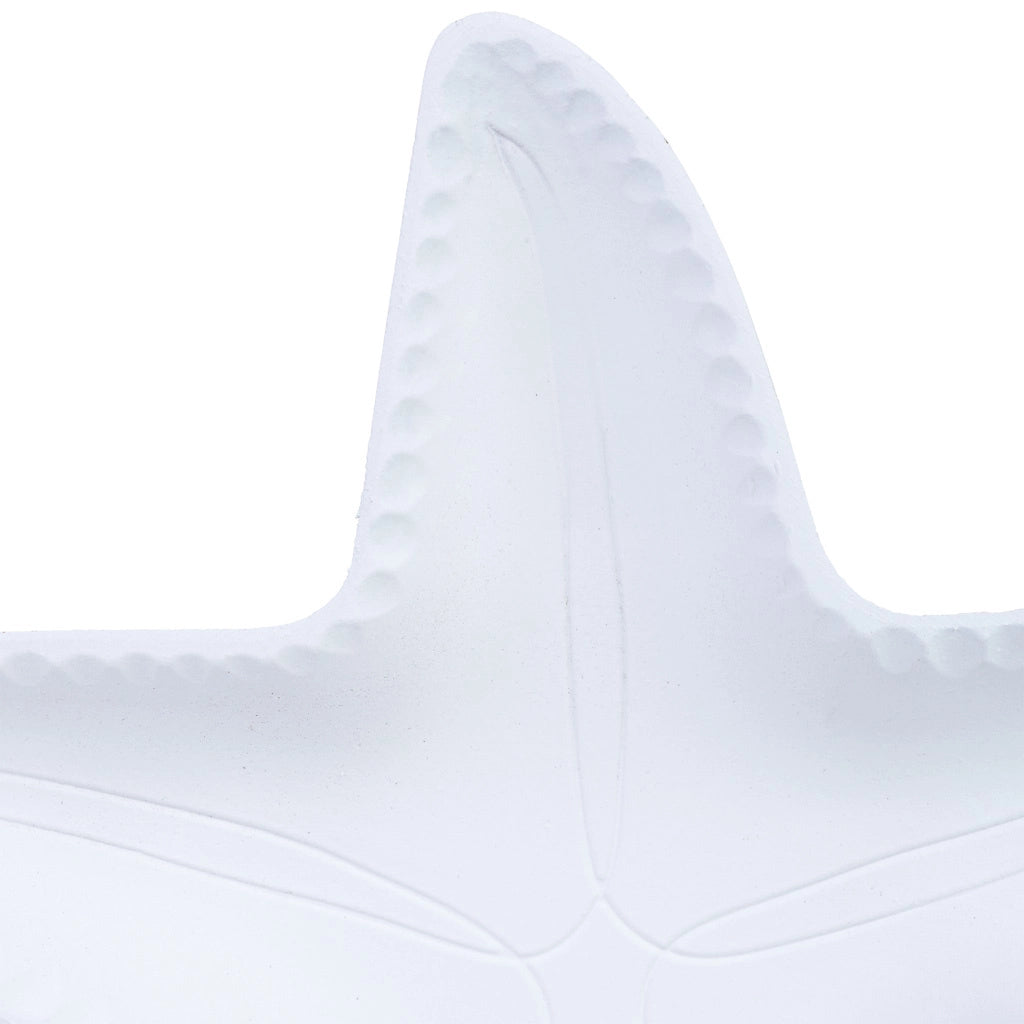Vassoio decorativo in legno bianco, 33x31x3h cm