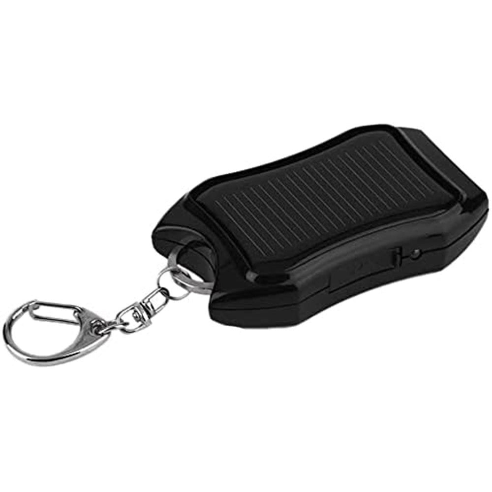Trade Shop - Power Bank Solare Portabile A Portachiavi Caricatore Esterno Emergenza Con Luci Led Usb -