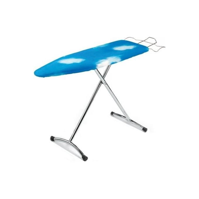 Top House 8848 Relax 2 Asse da Stiro Piano 123x39 cm Altezza Regolabile 8 Posizioni Struttura Acciaio Cromato colore Blu