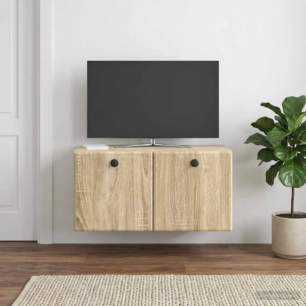 Mobile Porta TV da Muro 59,5 x 31 x 30 cm Rovere Sonoma 899217